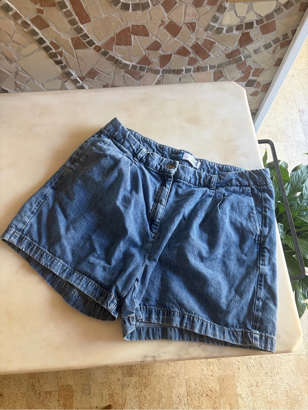 Taylor Extra High Rise High-Waisted Demin Shorts